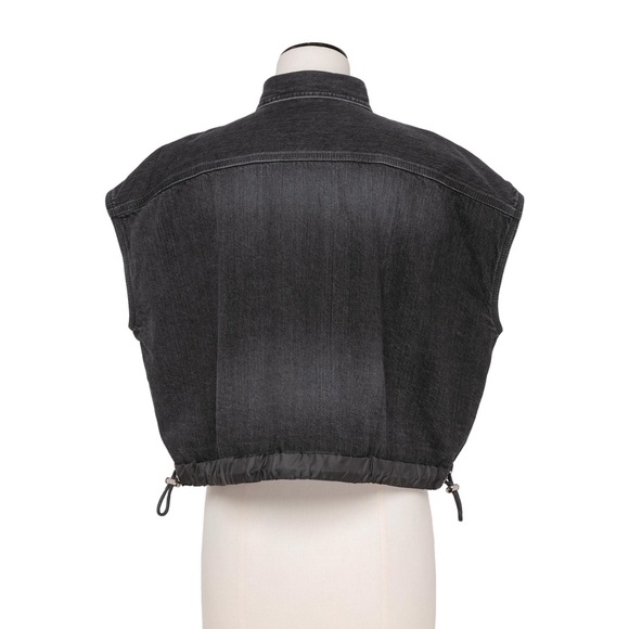 Sacai Denim Shirt with Drawstring Detail - Picture 3 of 7